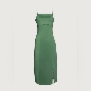 Square neck strap dress